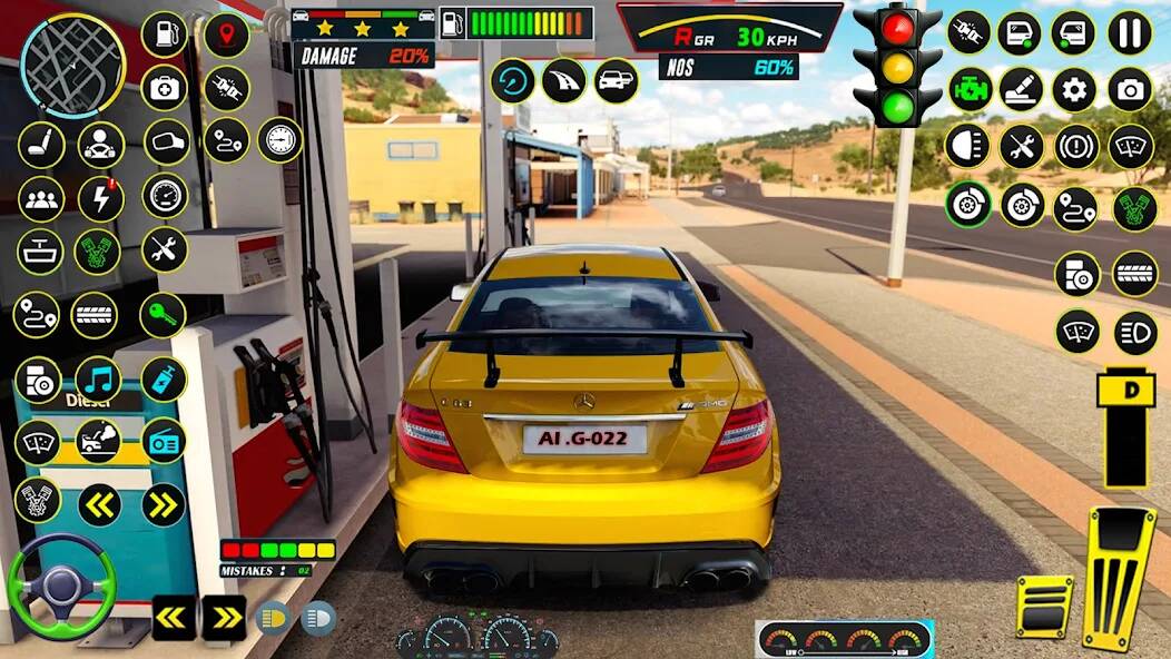  School Car Game 3d Car Driving   -   