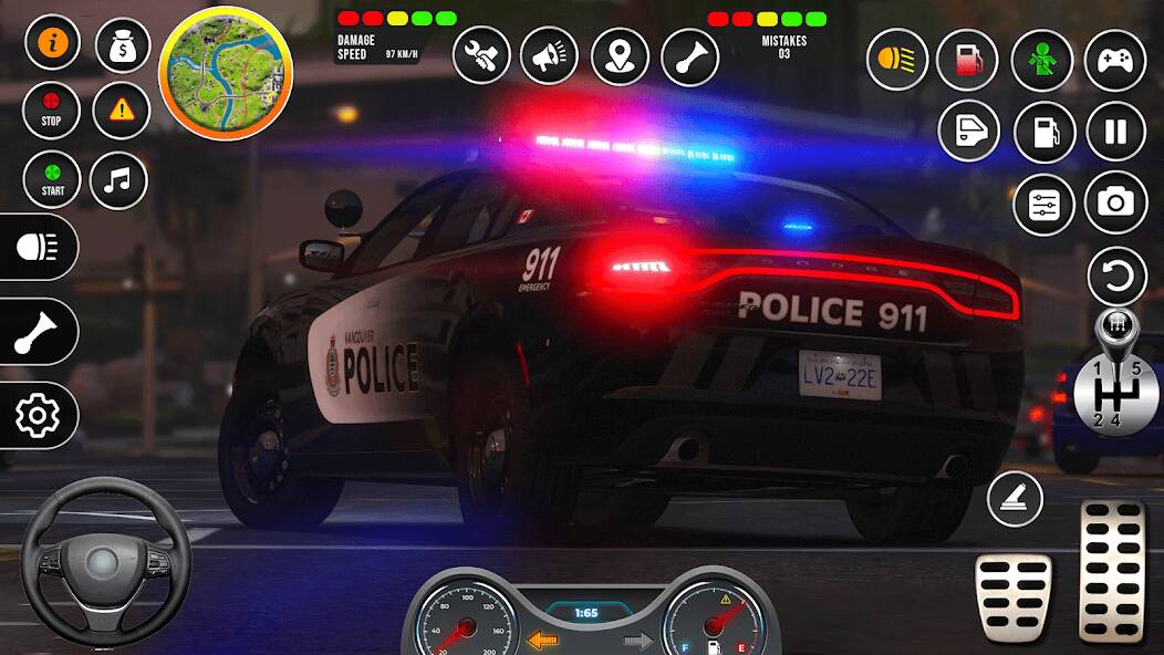  NYPD Police Car Parking Game   -   
