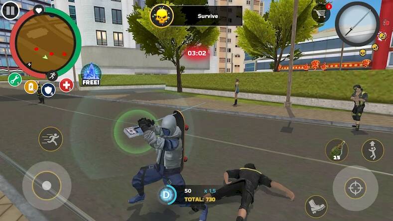 Взломанная Rope Hero: Mafia City Wars на Андроид - Взлом на деньги