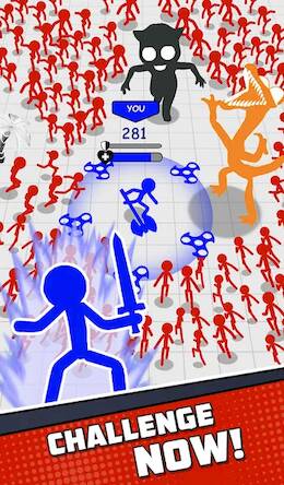 Взломанная Stickman Survival: Mighty Wars на Андроид - Взлом на деньги