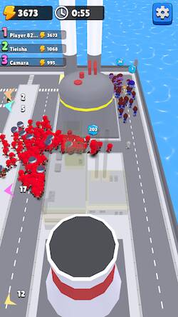 Взломанная Crowd War: io survival games на Андроид - Взлом много денег