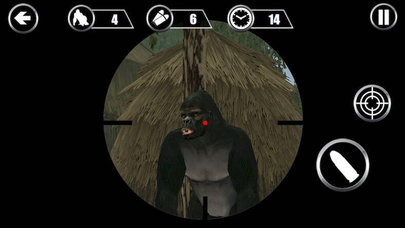 Взломанная Gorilla Hunter: Охотничьи игры на Андроид - Взлом на деньги