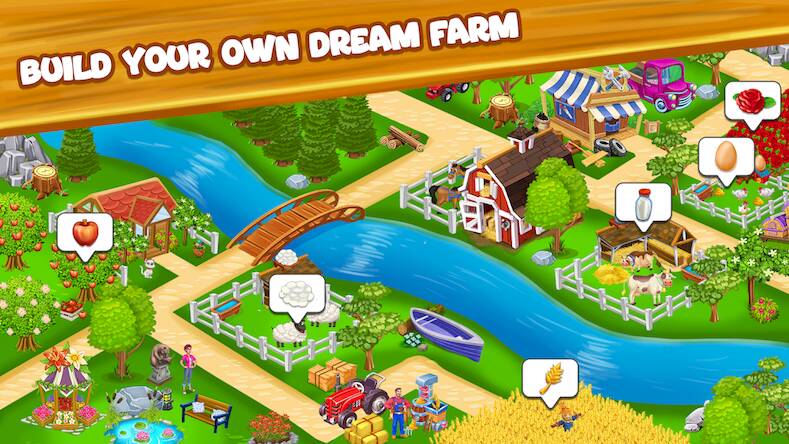 Взломанная Farm Day фермер: Offline игры на Андроид - Взлом много денег