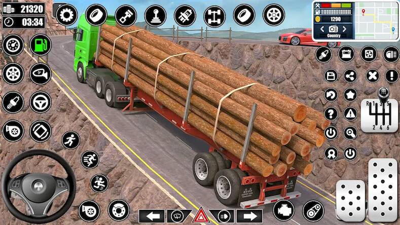 Взломанная Log Transporter Truck Driving на Андроид - Взлом все открыто