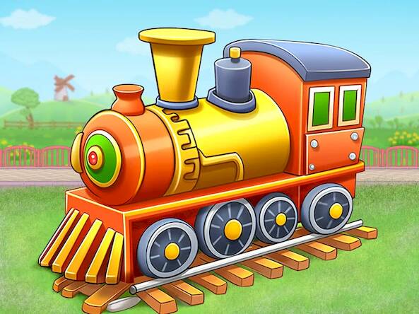 Взломанная Дети Поезд Игра Строить на Андроид - Взлом все открыто