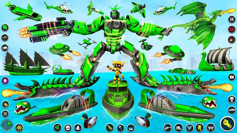 Взломанная Dino Robot - Car Robot Games на Андроид - Взлом на деньги