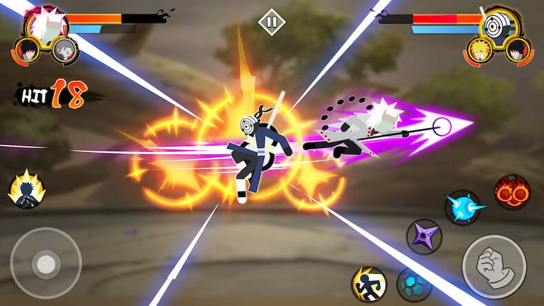 Взломанная Stickman Ninja - 3v3 Battle на Андроид - Взлом много денег