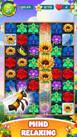 Взломанная Bloom Rose - Match 3 Puzzles на Андроид - Взлом все открыто