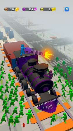 Взломанная Train Defense: Зомби Игра на Андроид - Взлом на деньги