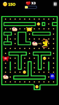 Взломанная Pac Classic - Maze Escape на Андроид - Взлом все открыто