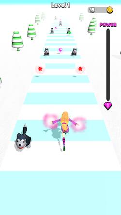 Взломанная Power Girl 3D на Андроид - Взлом все открыто