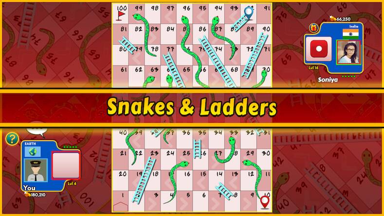 Взломанная Snakes and Ladders King на Андроид - Взлом на деньги