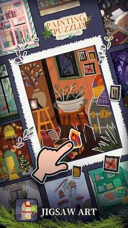  Painting puzzle : Jigsaw game   -   