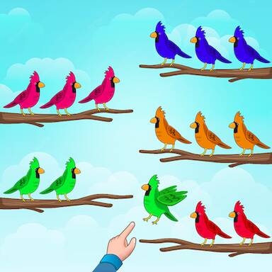  Bird Sort Color Puzzle Game 3D   -   