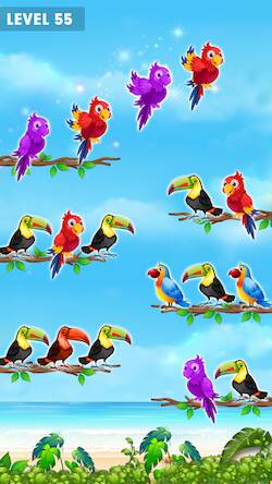  Bird Sort Color Puzzle Game 3D   -   