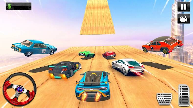  Mega Ramp Stunt Car Games 3D   -   