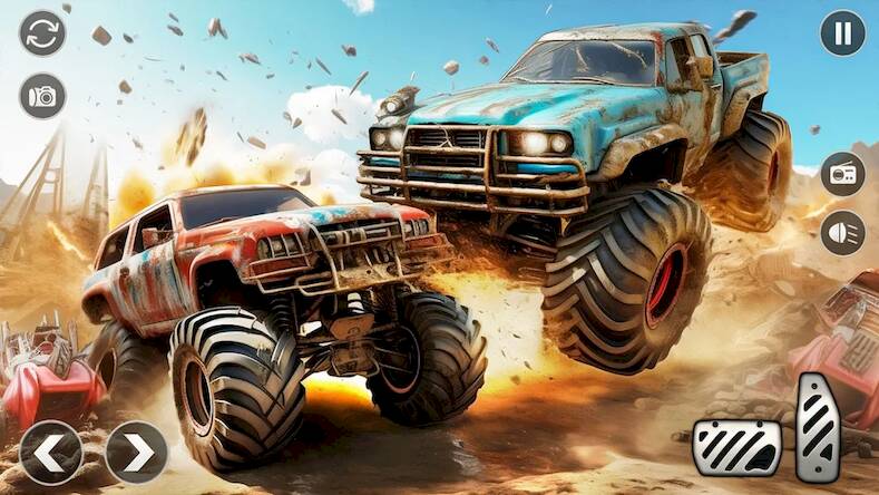  Monster Truck Stunt -Car Crash   -   