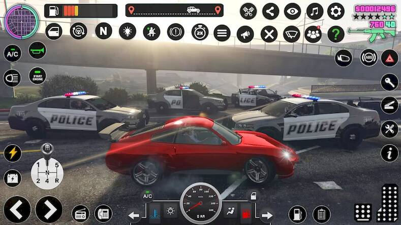  US Cop Duty Police Car Game   -   