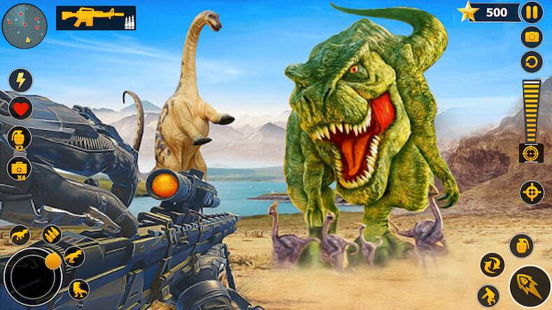  Wild Dinosaur Hunter Zoo Games   -   