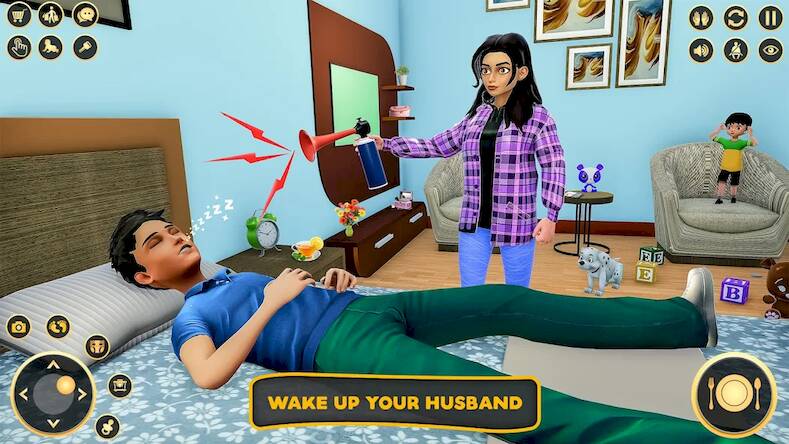  Pregnant Mom Family Game 3D   -   