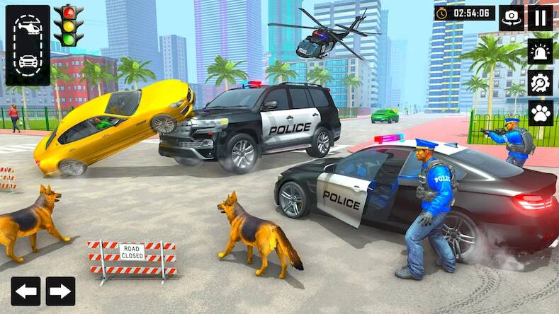  US Police Dog City Crime Chase   -   
