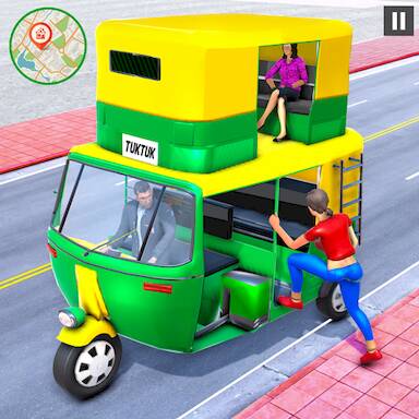  Tuk Tuk Auto Rickshaw Driving   -   