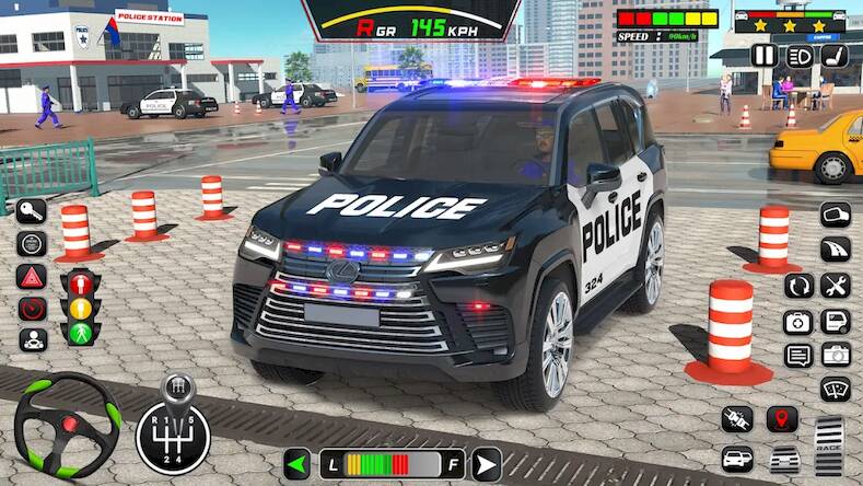  Police Car Driving School Game   -   