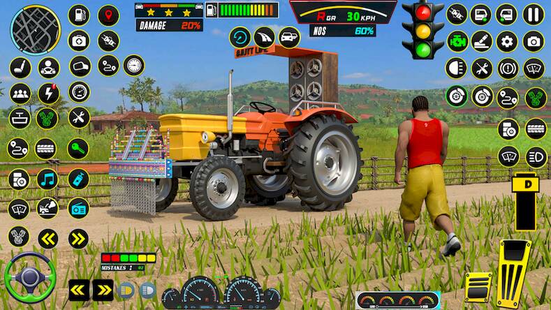  Farming Tractor Game Simulator   -   